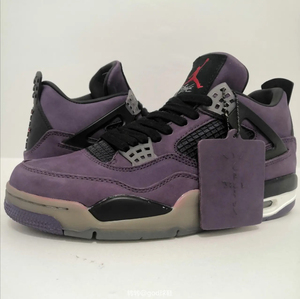 aj4 ts紫麂皮亲友限定 aj4灰麂皮 亲友限定pe