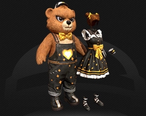 和平精英浪漫波比(永久)套装   和平精英小熊背包 萌熊伴侣