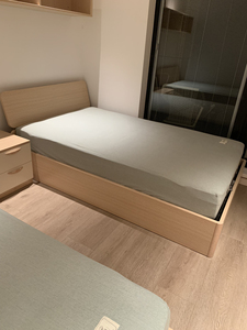 曲美家居单人床储物箱体床垫组合