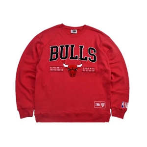 nba芝加哥公牛德罗赞拉文带绒刺绣卫衣男女oversize