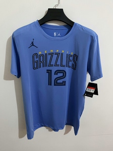 飞人nba灰熊队莫兰特短袖球衣,速干t恤,全新带吊牌,印花轻_阿里巴巴找