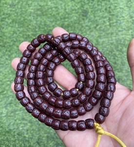 000人付款淘宝清代藏传实x爆老金刚菩提老琉璃圆满108颗老念珠佛珠多