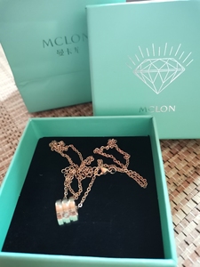 mclon/曼卡龙唯爱钻石项链女款锁骨链吊坠小蛮腰真钻