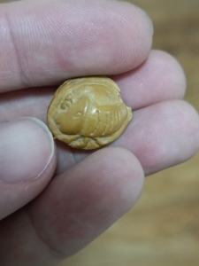 杏核手工雕刻龟头蚂蚁,大力出奇迹,标价就是卖价,售出不退不换