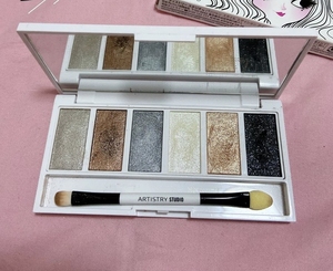 安利雅姿城市系列～巴黎彩妆,一见倾心眼影盘,流金大地,全新未