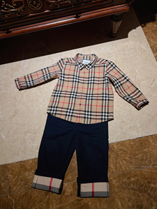 000人付款淘宝burberry bbr 巴宝莉 博柏利儿童女童长袖衬衫褶皱