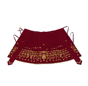 清扬蔓草间淘宝瞳莞汉服一年景 百褶马面裙  出炉银挑线款m0人付款