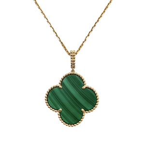 梵克雅宝四叶草项链绿