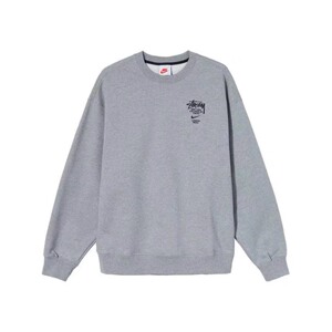 stussy nike刺绣字母联名耐克圆领卫衣美式潮牌斯图西