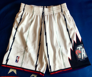 【现货】nba多伦多猛龙队mn球裤