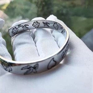 纯银古家驰双g爱无畏手镯经典blindfo