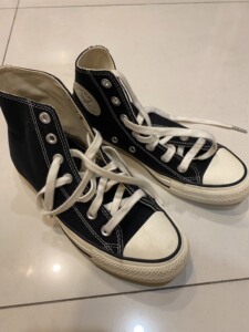 converse 匡威休闲舒适 后跟豹纹斑马纹帆布鞋高帮