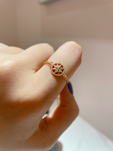 dior/迪奥珠宝系列幸运八芒星罗盘戒指