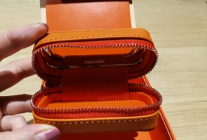 全新爱马仕橙色 tom ford口红装饰皮套盒