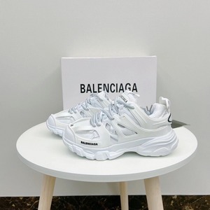 巴黎世家全白老爹鞋Balenciaga潮流复古休闲鞋厚底老爹