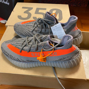 yeezy350灰橙初代