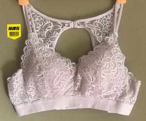 韩国品牌asdet娅茜l码75/80蝴蝶蕾丝美背乳胶舒适文胸