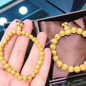 周大福专柜正品售卖传承菩提足金手串