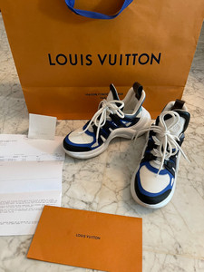 lv老爹鞋95新正品穿一次尺码37.5码法国巴黎老佛爷专柜入