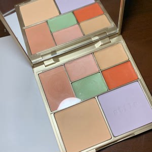 stila七色遮瑕盘多功能面部遮瑕膏盖斑点痘印修容高光粉饼