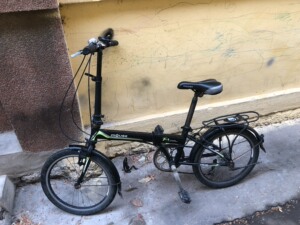 灰鼠折叠自行车