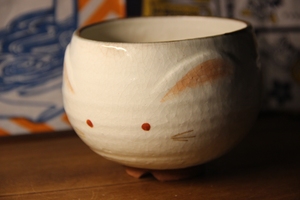 日本回流,瓷器 清水烧京烧名家平安香泉作 抹茶碗 建水 生肖