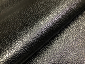 意大利进口黑色摔纹三边直diy手工真皮头层牛皮