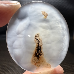 天然海洋玉髓冰透小尺寸象形人物放大看像白雪公主尺寸29*25