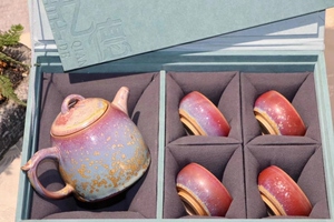 禹州神后钧瓷纯手工烧制茶具