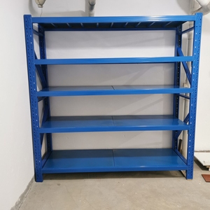 二手货架通用铁质铁制铁艺铁皮铁架子铁板四层双面双层书架收纳