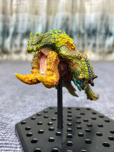 正版怪物猎人荒鬼蛙盲盒绿色盒蛋二2模型小手办摆件 日购带回的