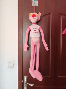 粉红顽皮豹玩偶，长度新旧如图，仅限自提。