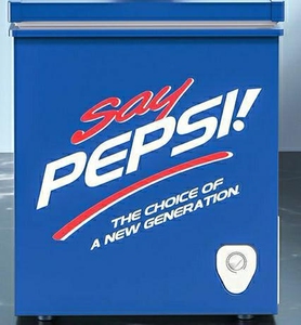 【家用冰柜￥230】百事可乐小冰柜冷冻冷藏家用小型无霜冷冻柜