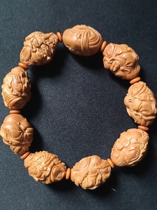 橄榄核雕群仙会 妙女款 齐飞款 神仙会 群仙汇手串 群仙会手