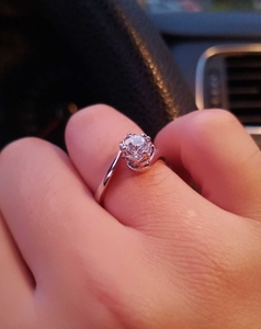 周大福永恒印记50分钻戒 18k钻石戒指唯爱玫瑰花系列戒指