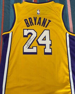 科比亲笔签名篮球服kobe亲笔签名球衣