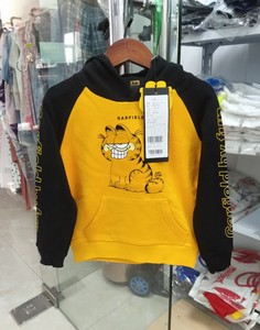 正品潮牌fun加菲猫儿童男童卫衣全新