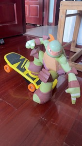 JAKKS遥控特技忍者神龟米开朗基罗电动滑板玩具 ，滑板长3