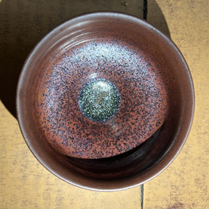 白丽琴微瑕铁锈建盏#铁锈银霜#龙窑柴柴建盏#白丽琴建盏#建盏