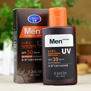 彩琳男士防晒霜 抗紫外线防晒露100ml保湿防水防汗脸部学生军训