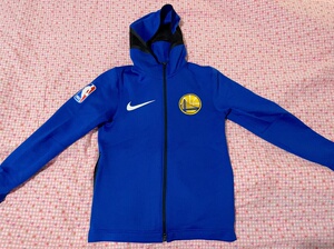 nba-nike 勇士队球星出场服 男子运动休闲开襟夹克外套