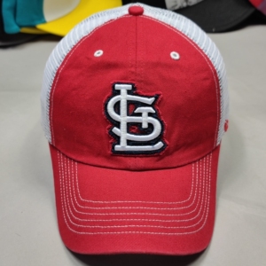47brand夏季网眼帽mlb圣路易斯红雀队弯檐棒球帽子全封