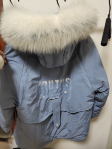 enjoy meet 享约大毛领羽绒服