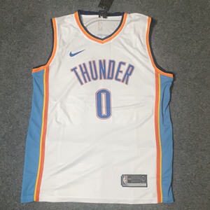 清仓一件 雷霆白色球衣 威少0号球衣