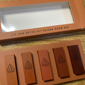 3ce迷你口红套装哑光脏橘116红棕909唇膏持久易上色