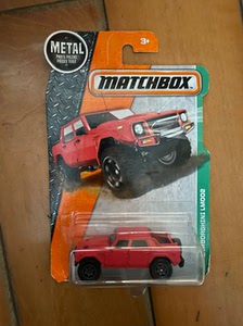 matchbox 兰博基尼lm002,车子无暇,版卡小褶
