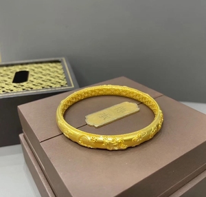 黄金火凤凰手镯 金重50g