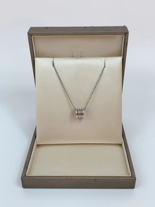 宝格丽/bulgaria 99新 弹簧项链 750白金 有