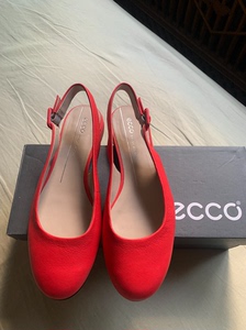 ECCO爱步女士安妮系列女士正装鞋平底船鞋 米亚海外时尚 美