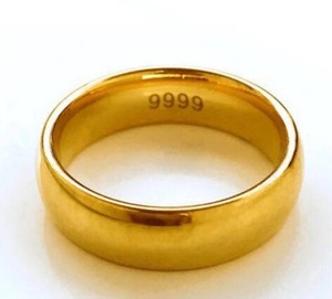 千足金指环男